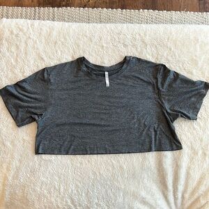 FABLETICS Blake ultra cropped short sleeve t shirt XXL gray